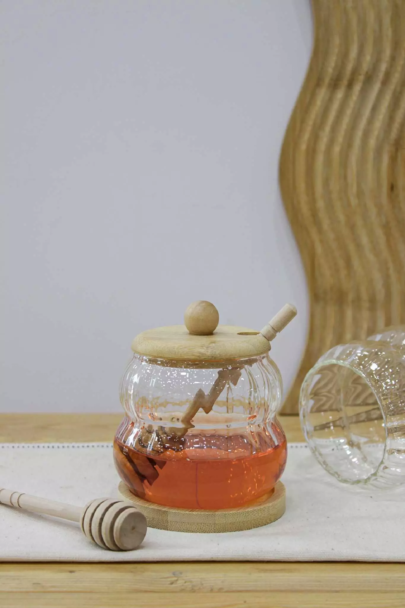 عسل خوری پیرکس شیاردار دوطبقه