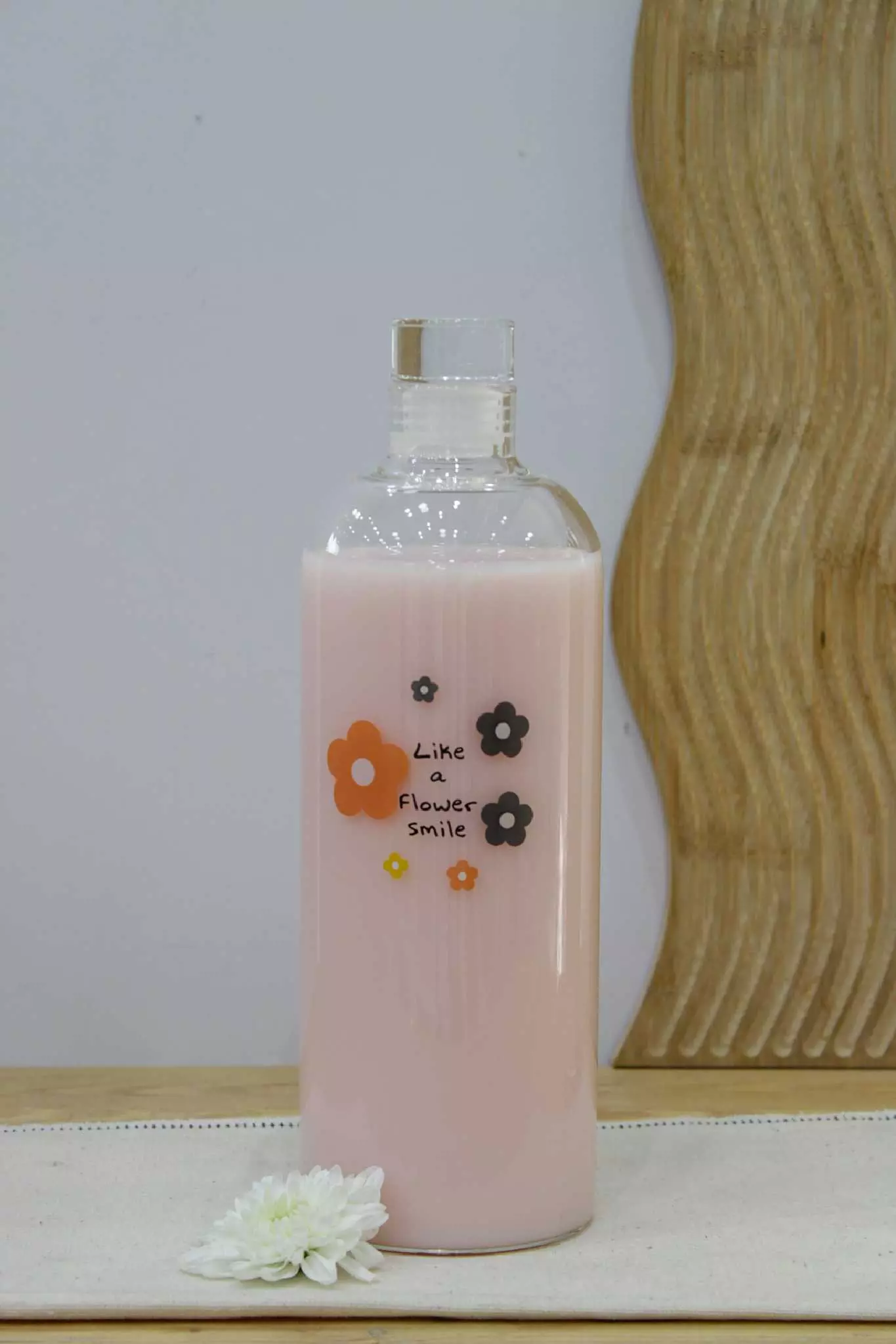 بطری تمام پیرکس گلدار