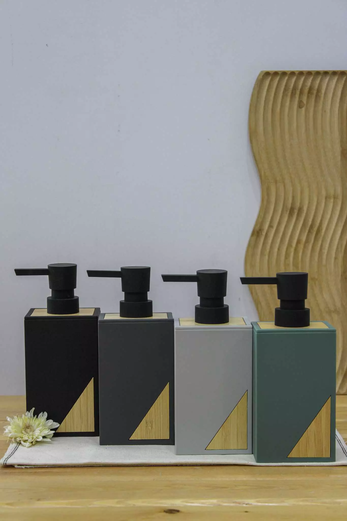 جا مایع مستطیل مخملی بامبو