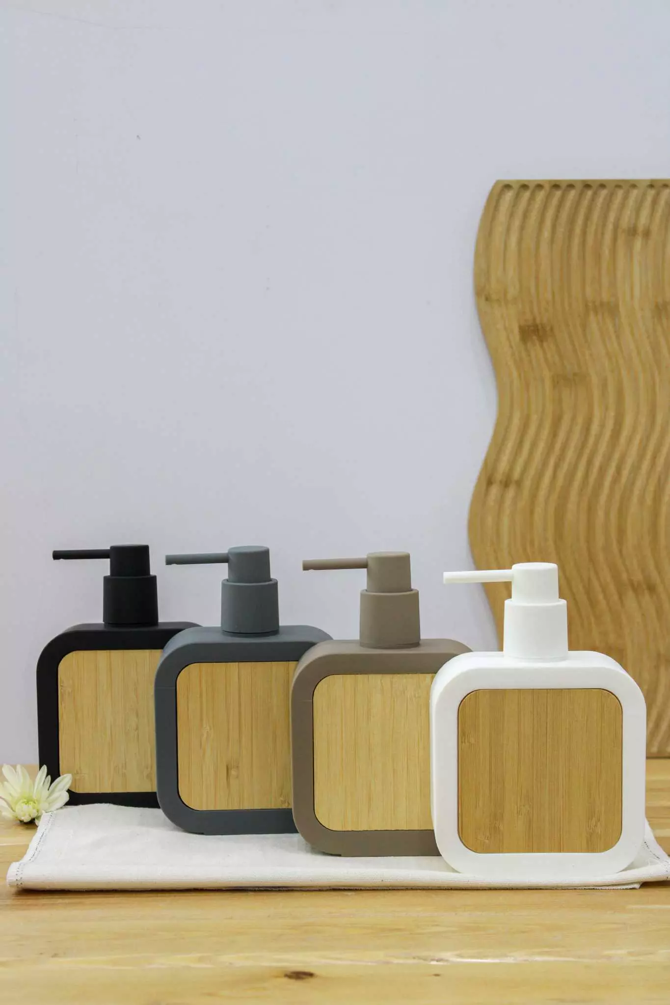 جا مایع مربع مخملی بامبو