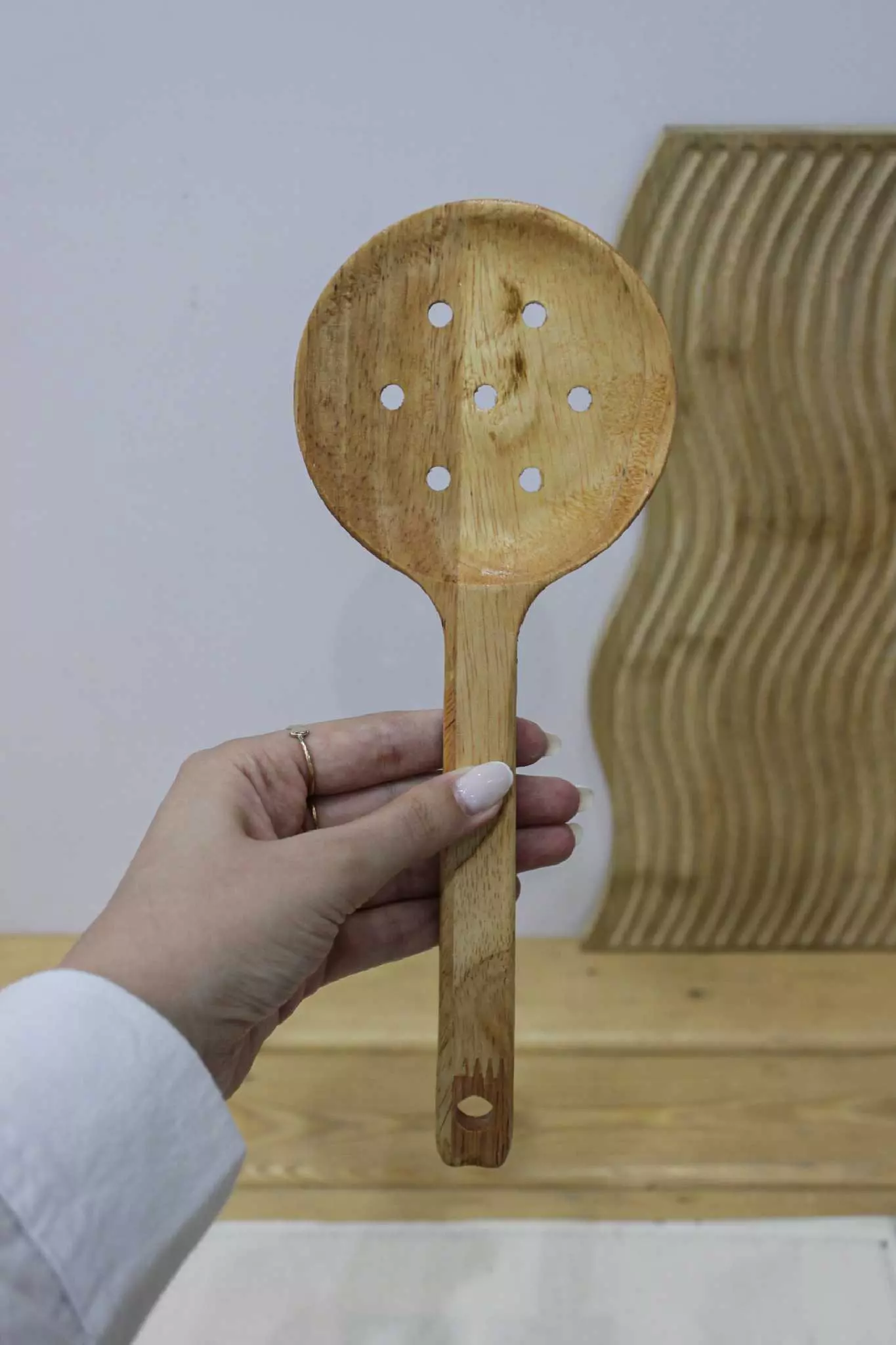 ست کفگیر ملاقه چوبی کلاسیک