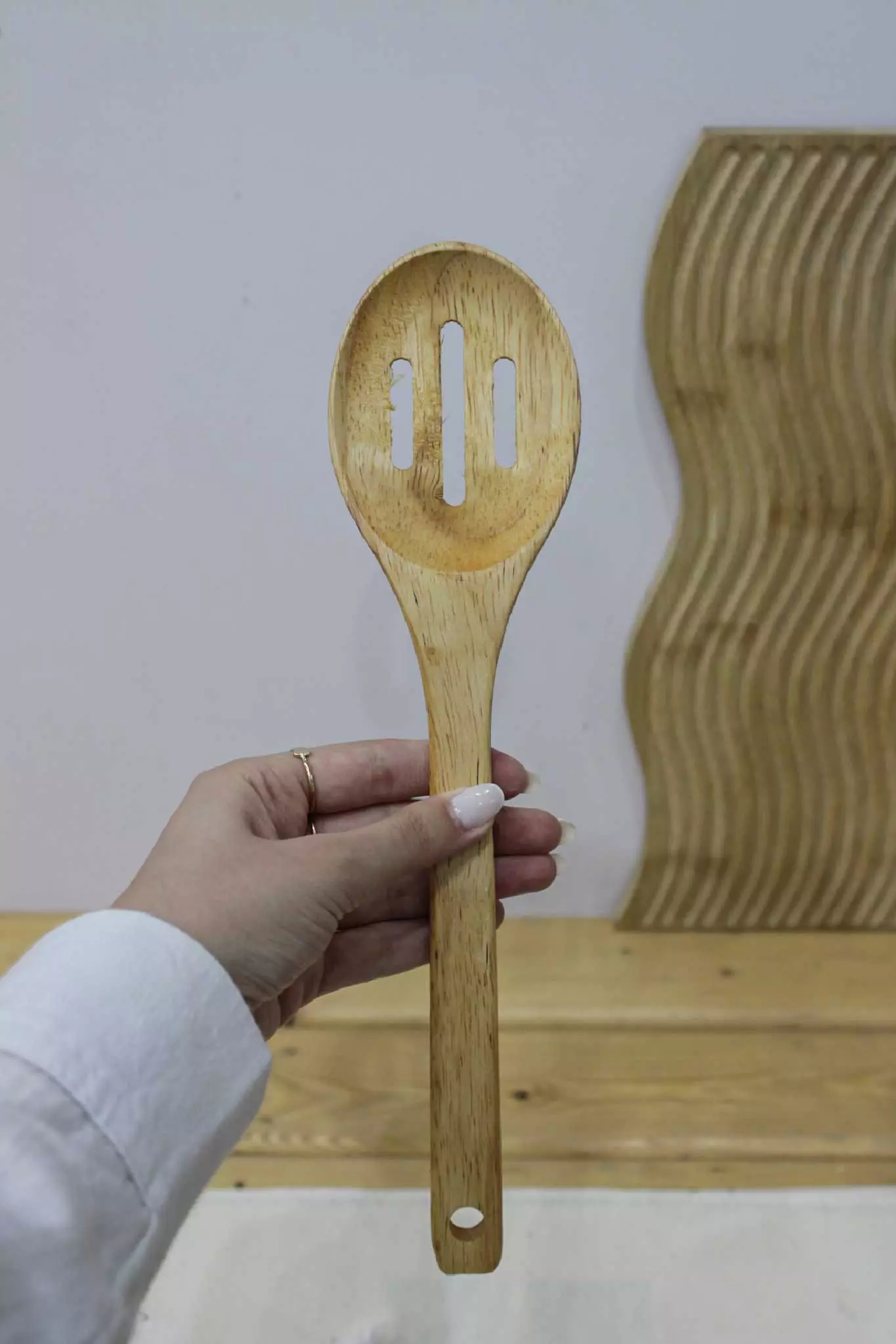 ست کفگیر ملاقه چوبی کلاسیک