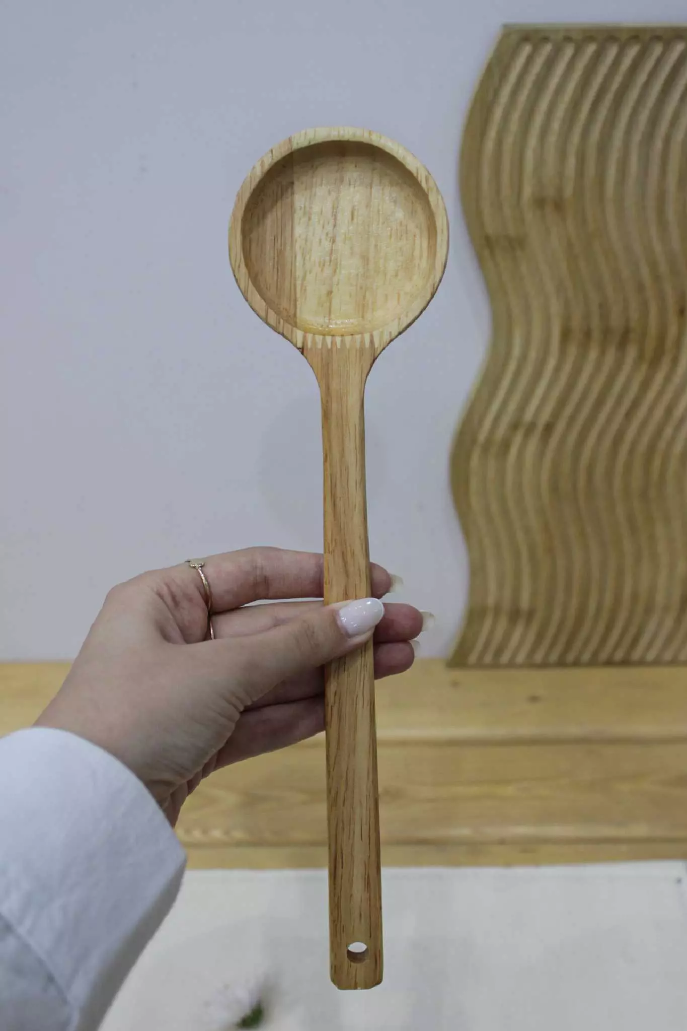 ست کفگیر ملاقه چوبی کلاسیک