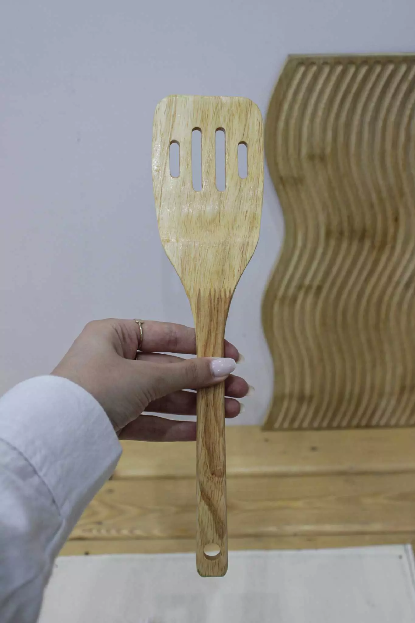 ست کفگیر ملاقه چوبی کلاسیک
