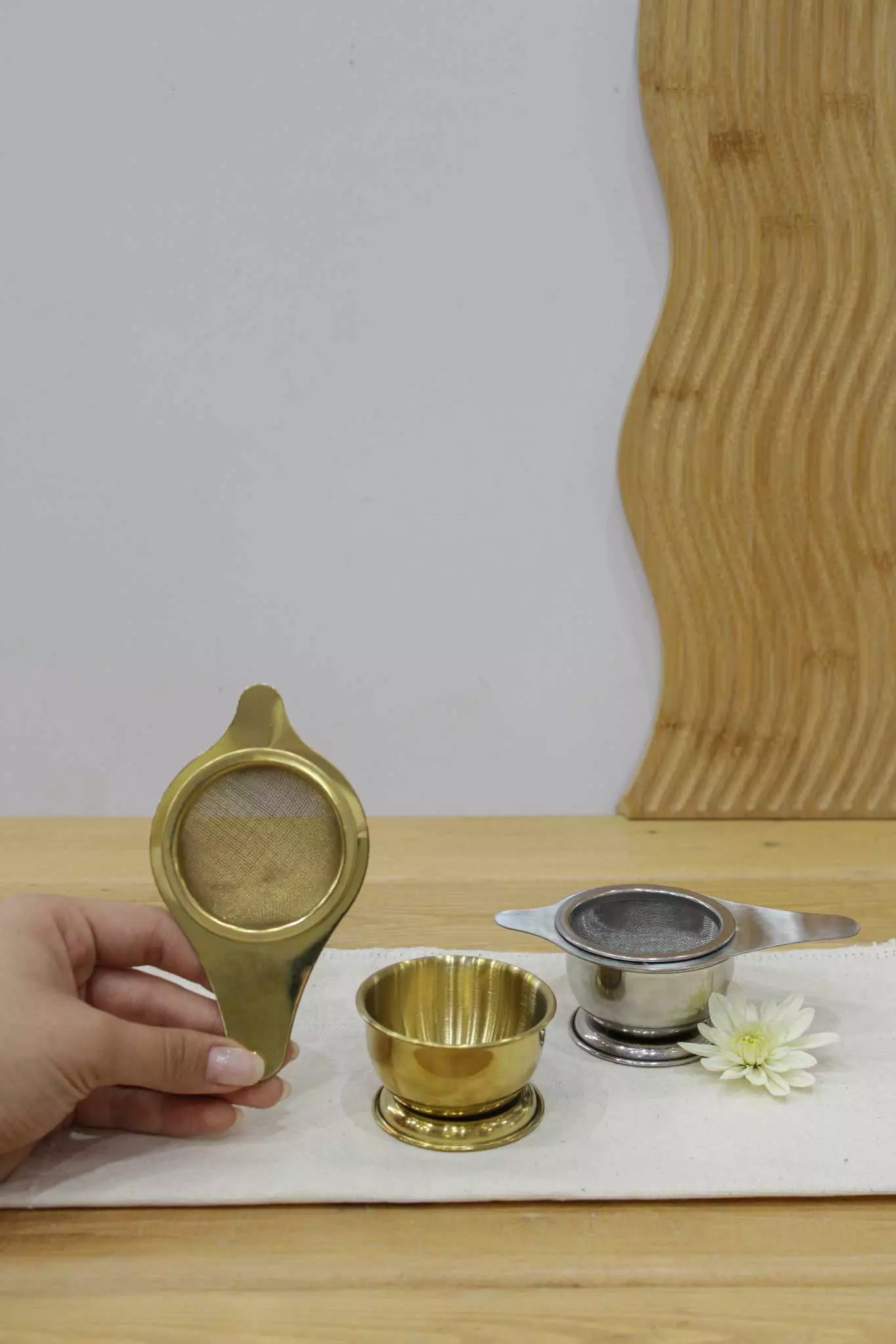 صافی چای پایه دار