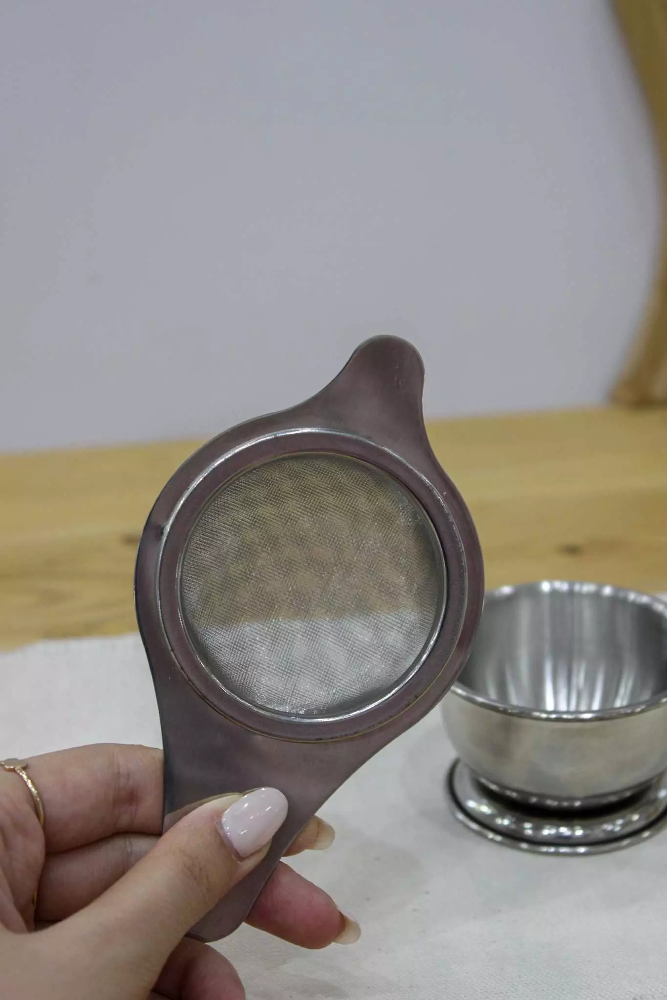 صافی چای پایه دار