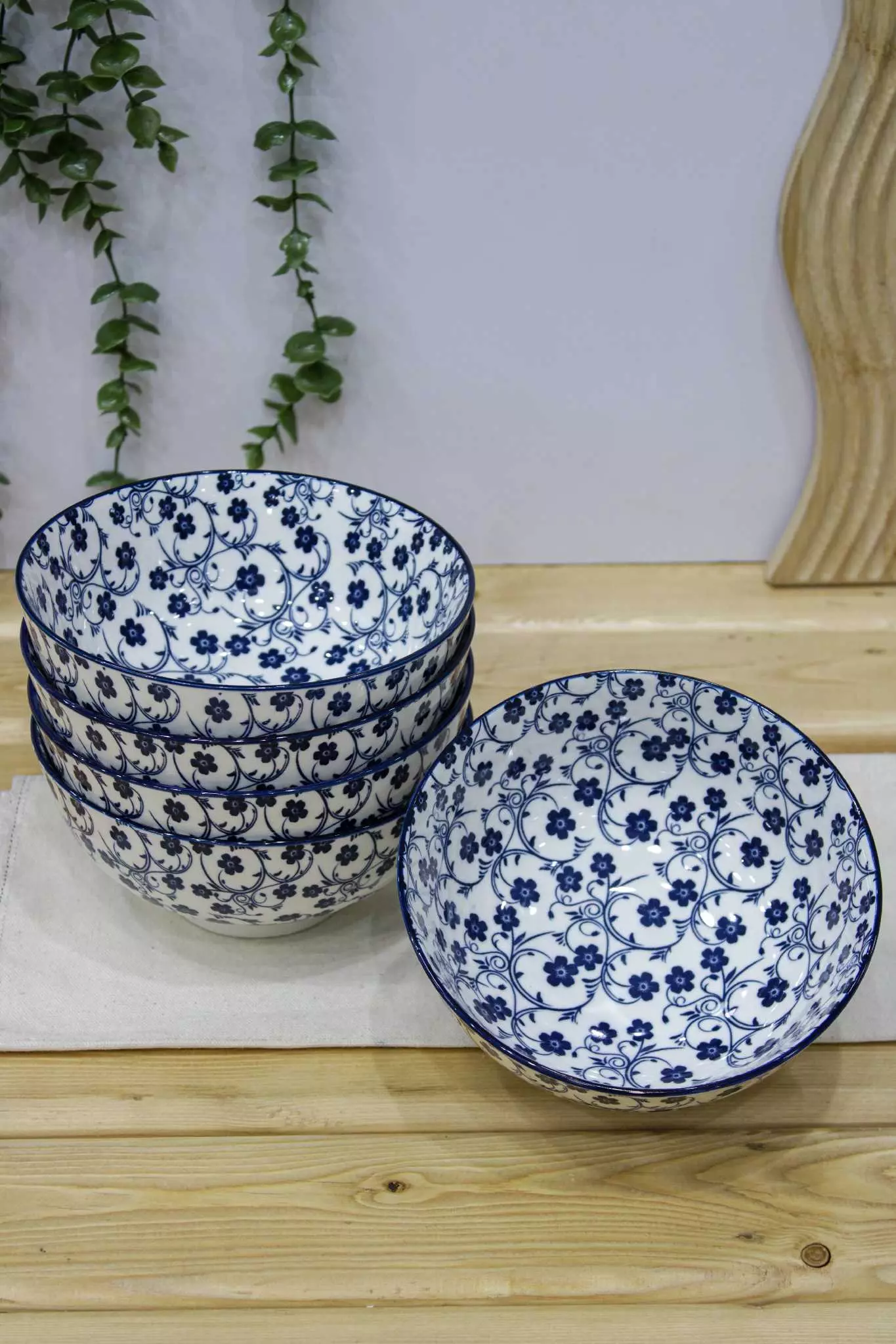 سرویس غذاخوری 45 پارچه گل آبی