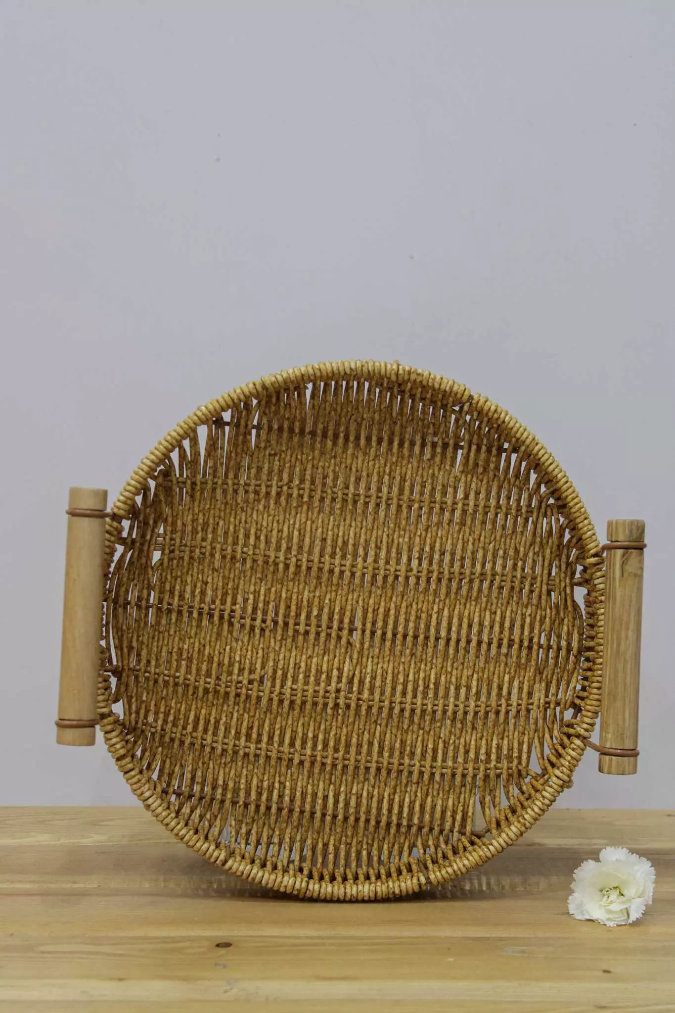 سینی گرد طرح حصیر