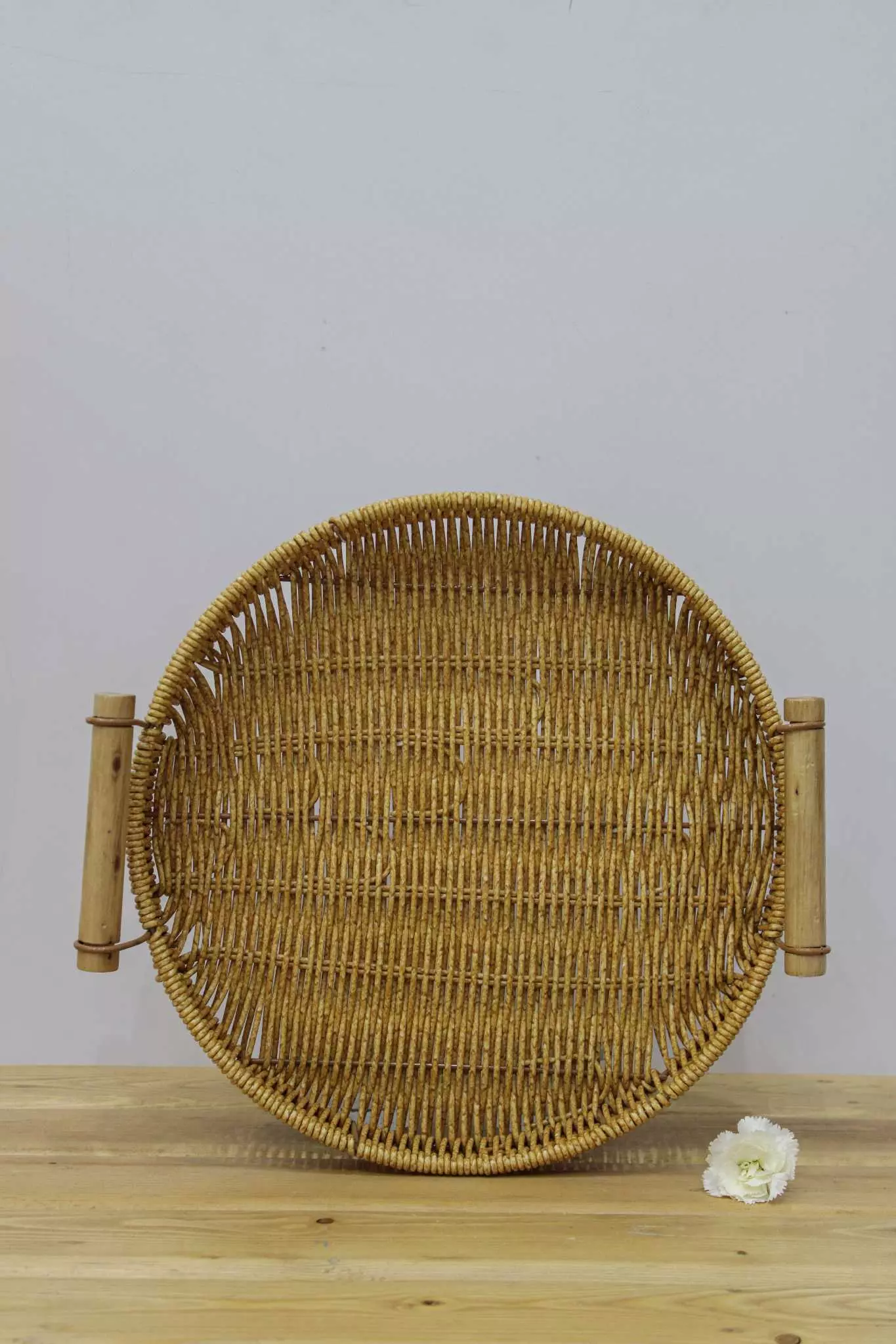 سینی گرد طرح حصیر