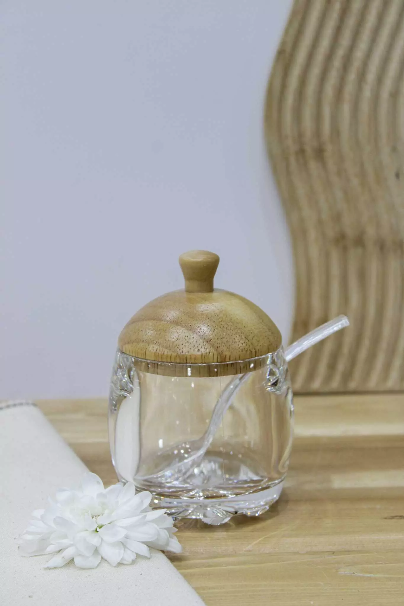 مربا خوری اکرولیک درب بامبو