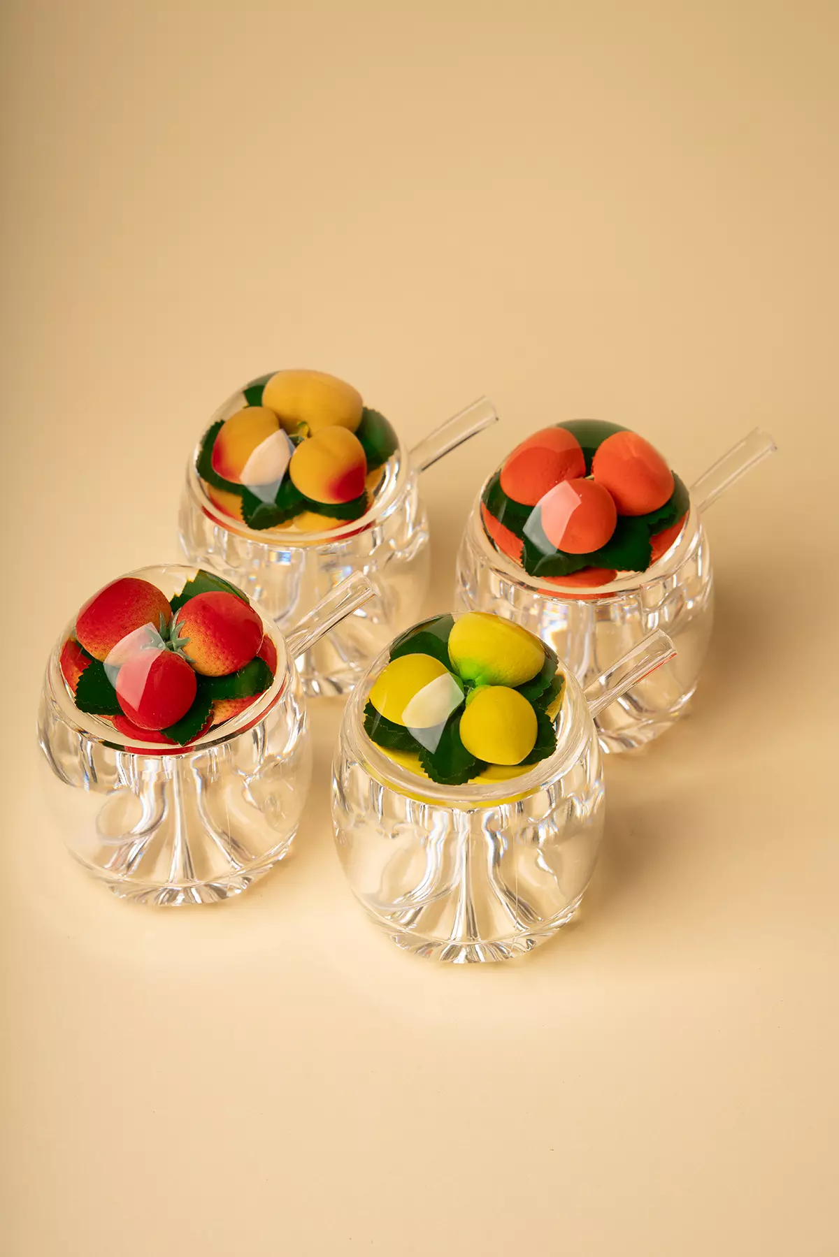 مربا خوری اکرولیک درب میوه ای کوچک