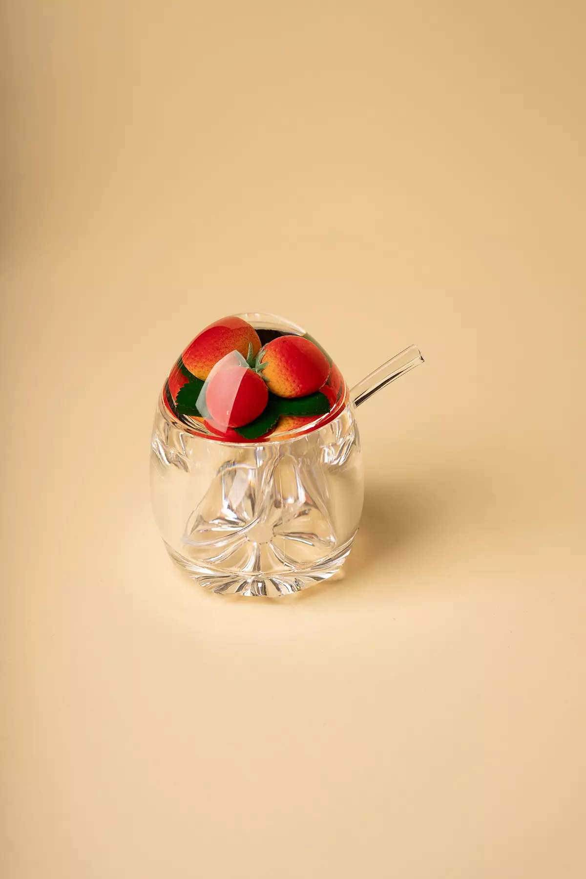 مربا خوری اکرولیک درب میوه ای کوچک