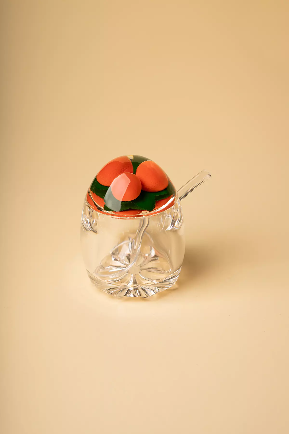 مربا خوری اکرولیک درب میوه ای کوچک