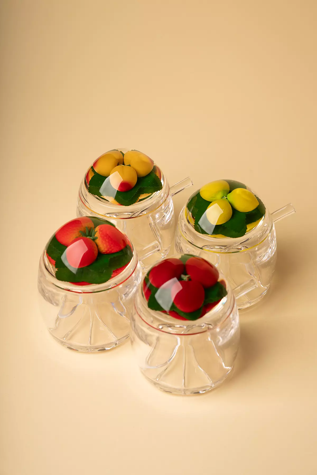 مربا خوری اکرولیک درب میوه ای بزرگ