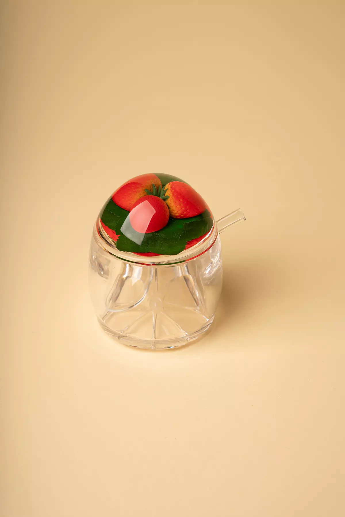 مربا خوری اکرولیک درب میوه ای بزرگ