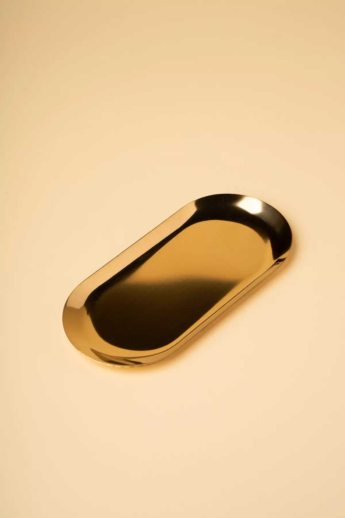 سینی بیضی طلایی