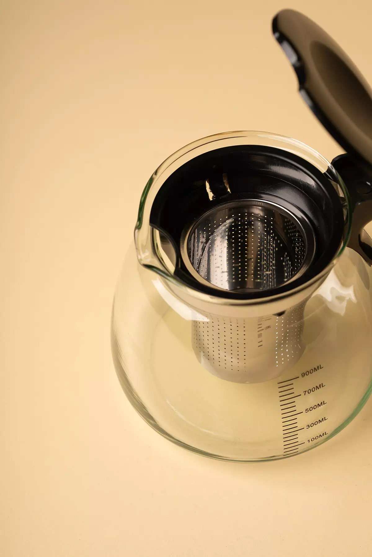 قوری پیرکس دسته مشکی