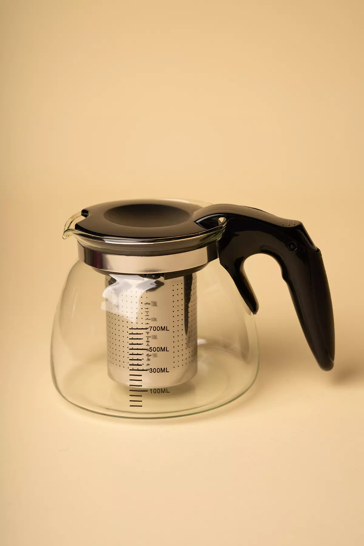 قوری پیرکس دسته مشکی