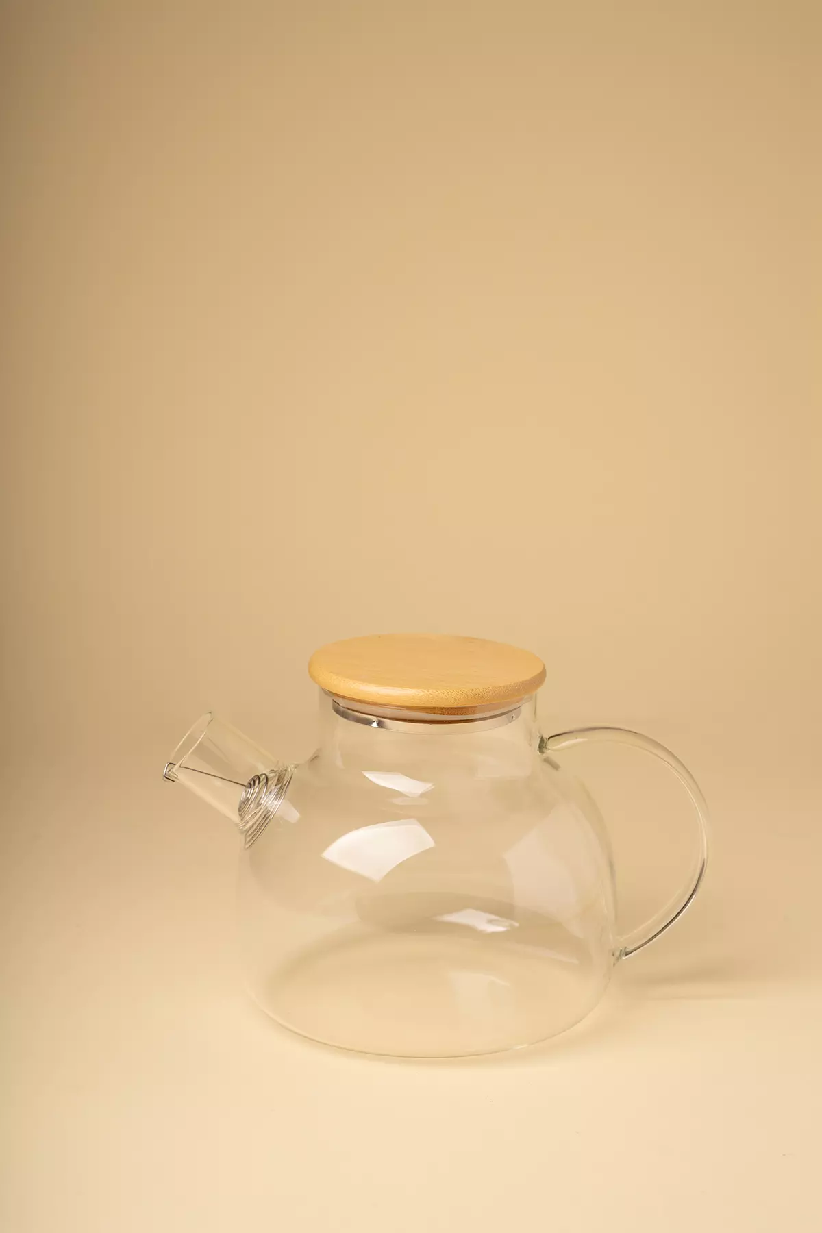 قوری پیرکس درب بامبو