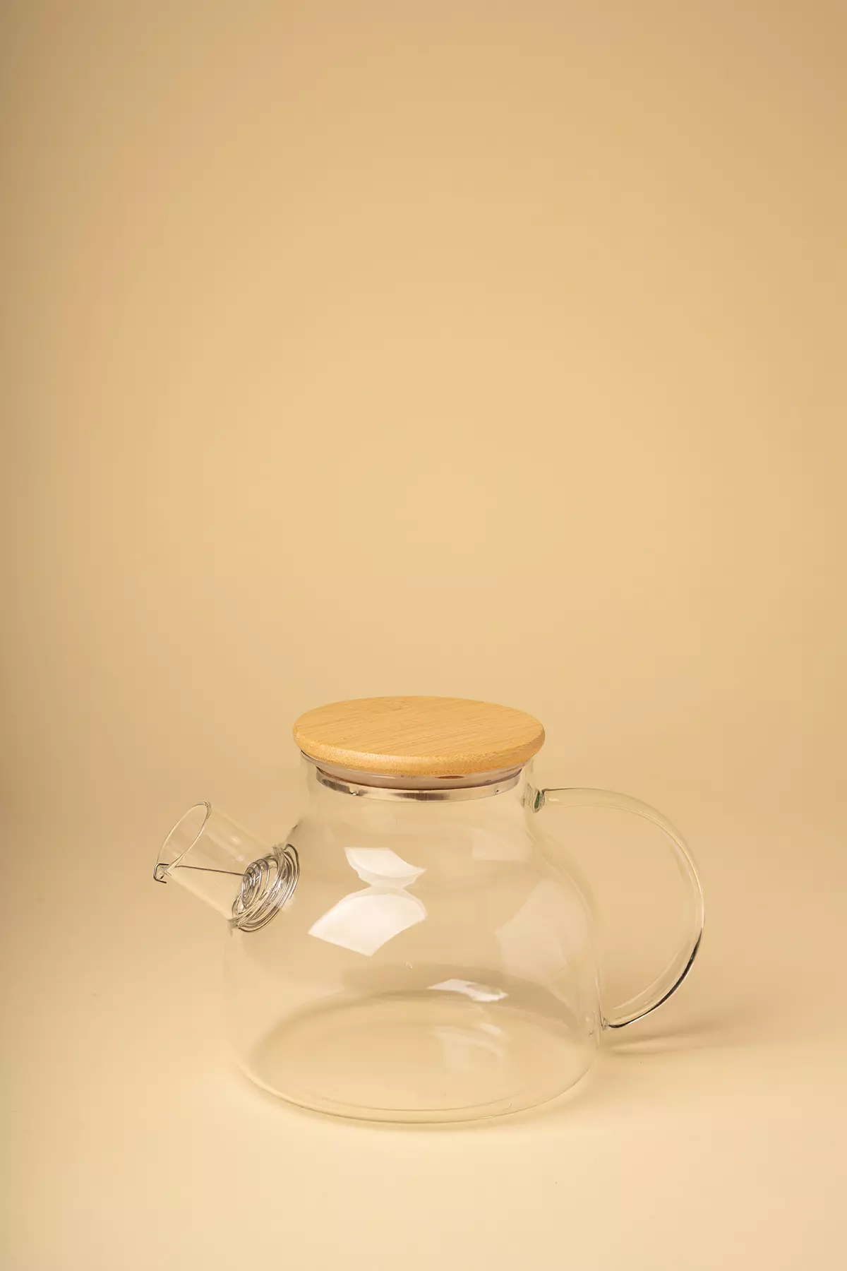 قوری پیرکس درب بامبو