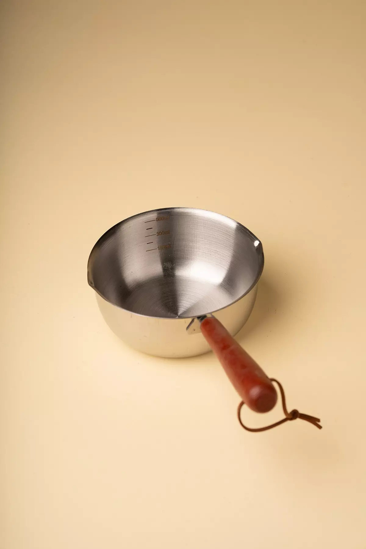 شیر جوش استیل دسته چوبی