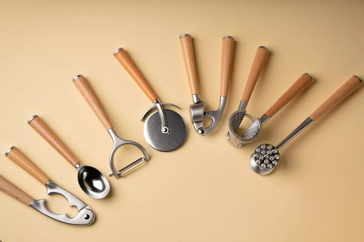 ابزار کروم دسته بامبو شنگیا