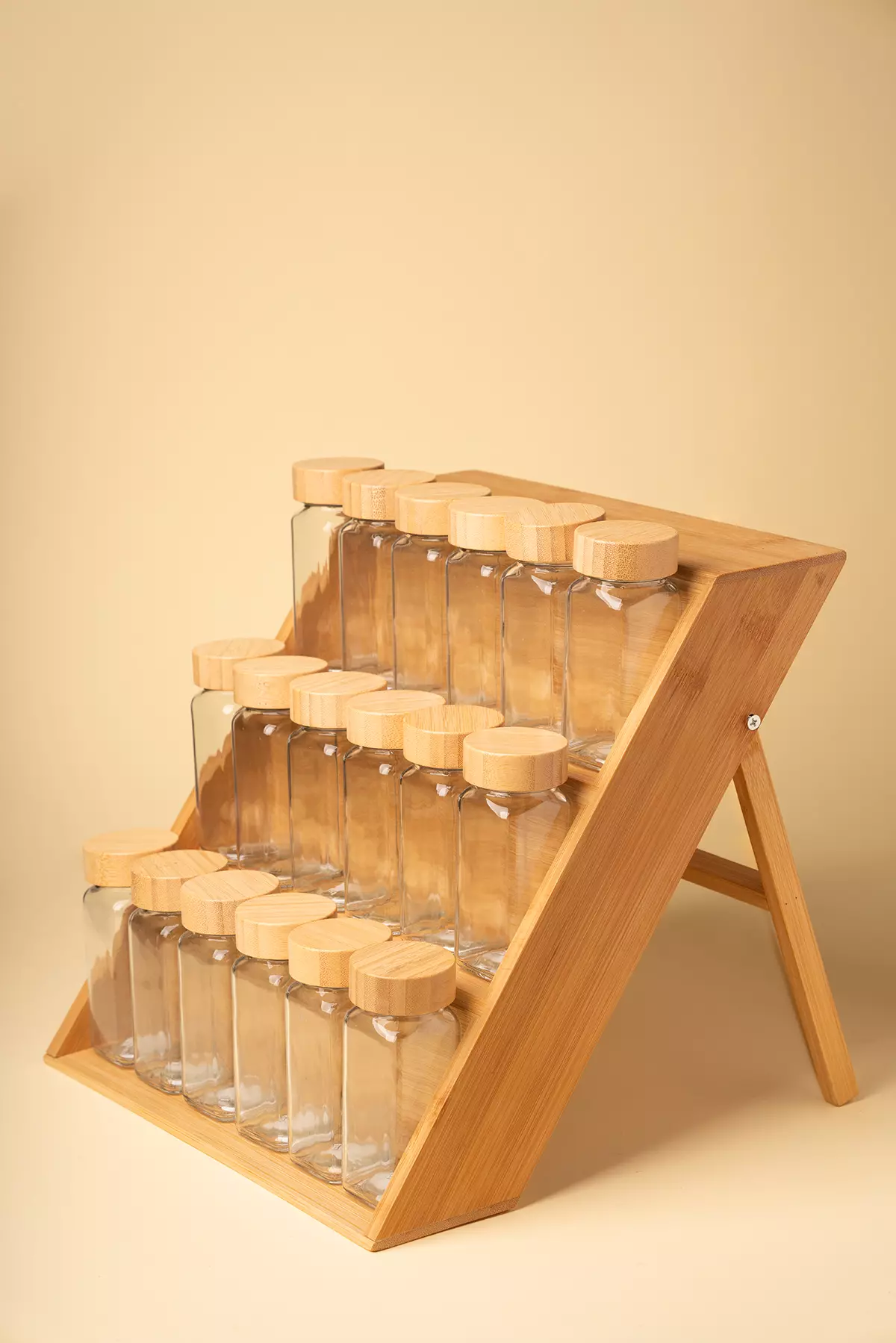 ست بانکه مکارتی درب بامبو 2 کاره با استند 2 حالته بامبو