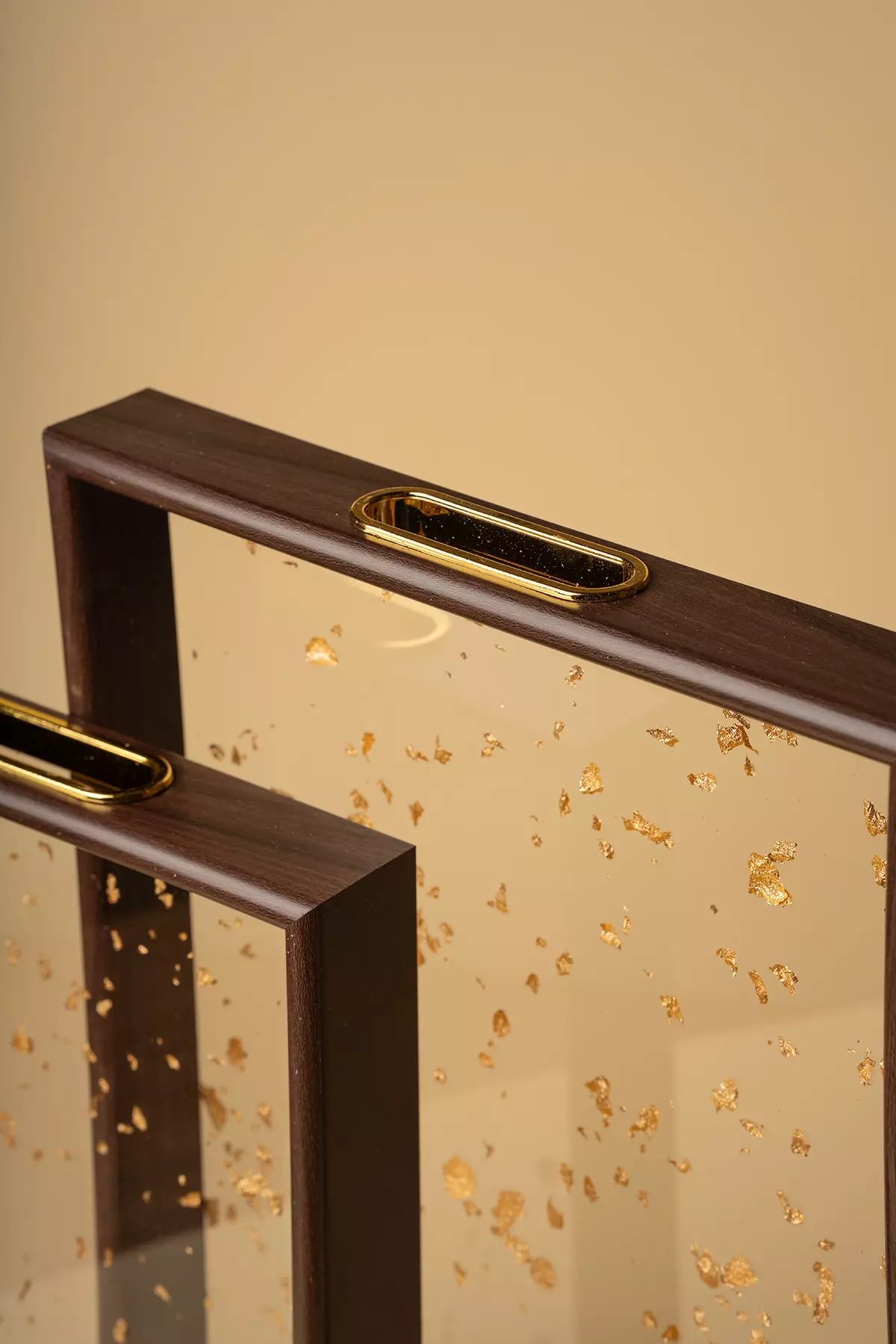 سینی اکرولیک بامبو تیره