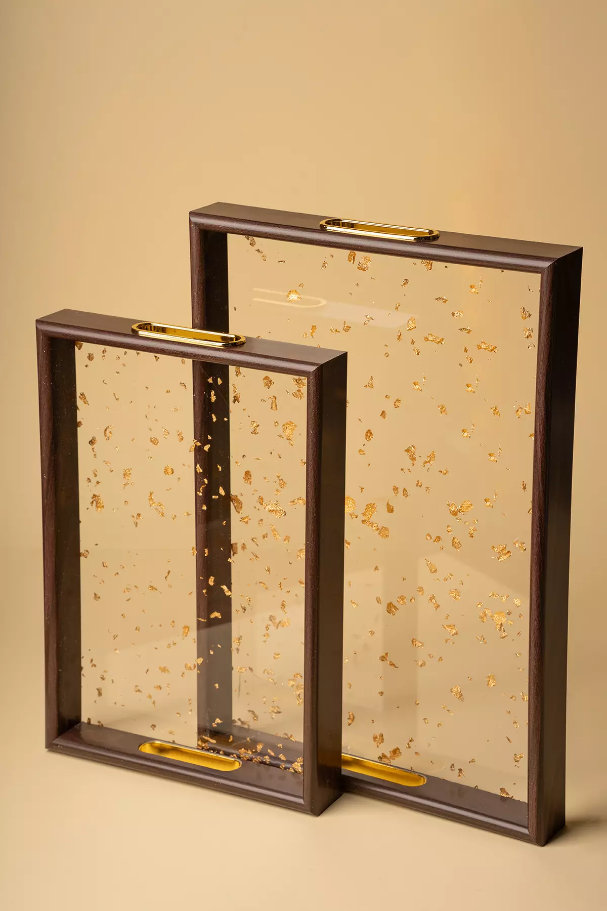 سینی اکرولیک بامبو تیره