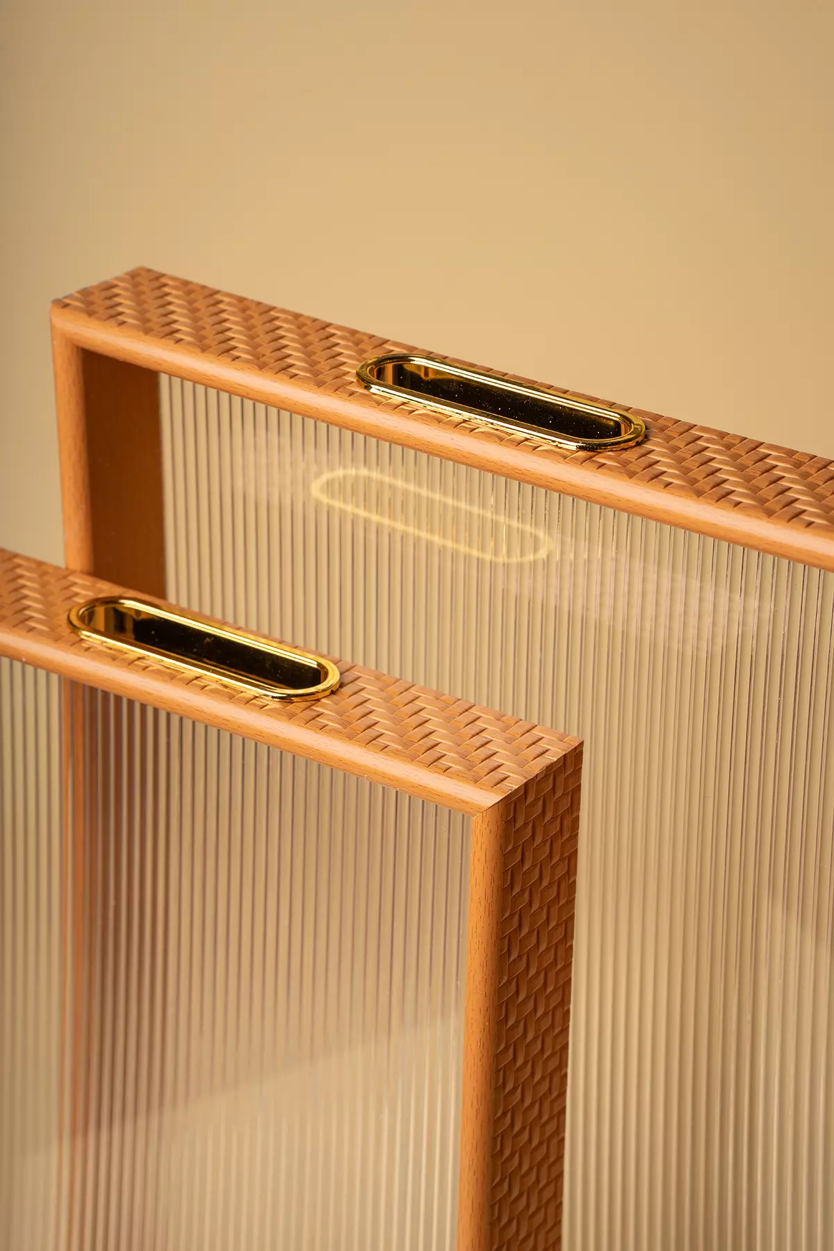 سینی اکرولیک بامبو روشن