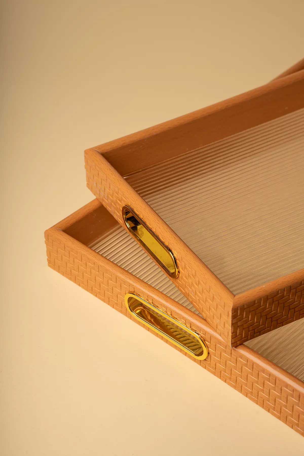 سینی اکرولیک بامبو روشن