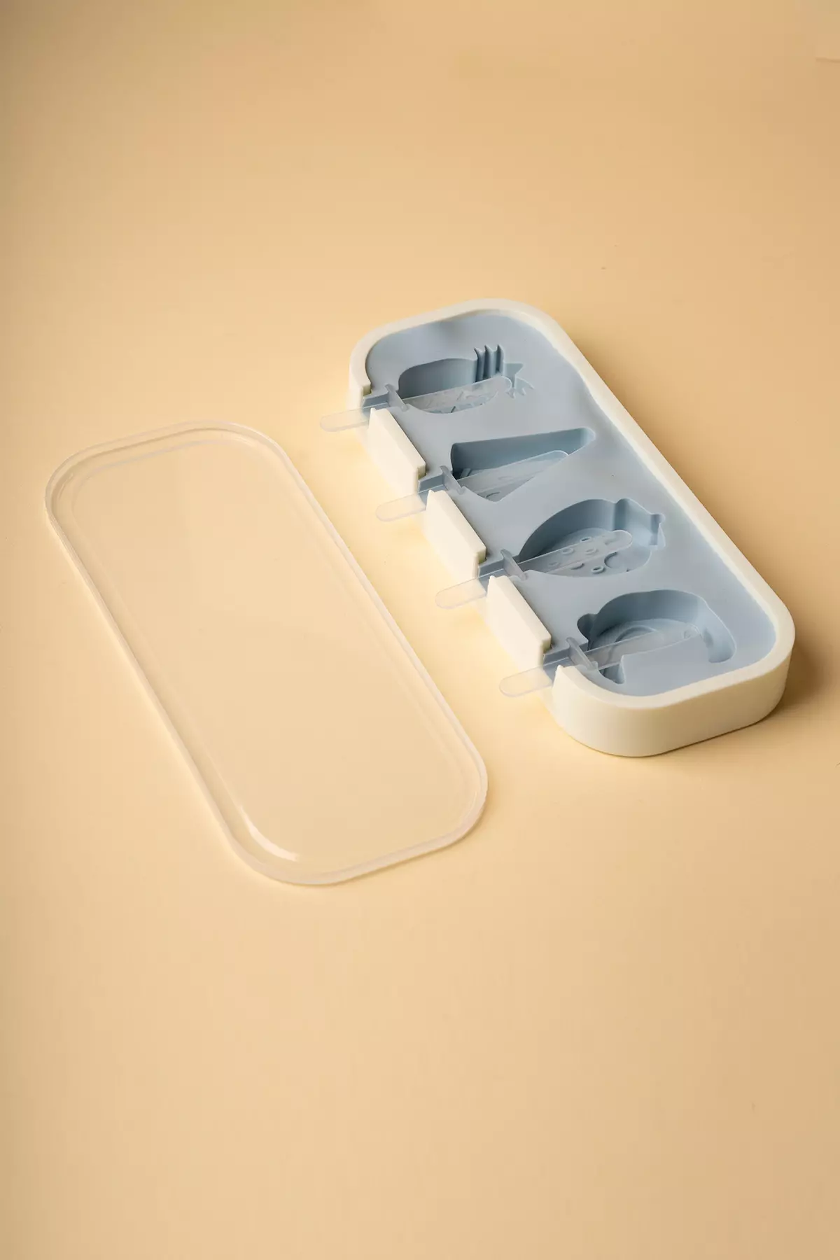 قالب بستنی سیلیکونی 4 عددی طرح دار