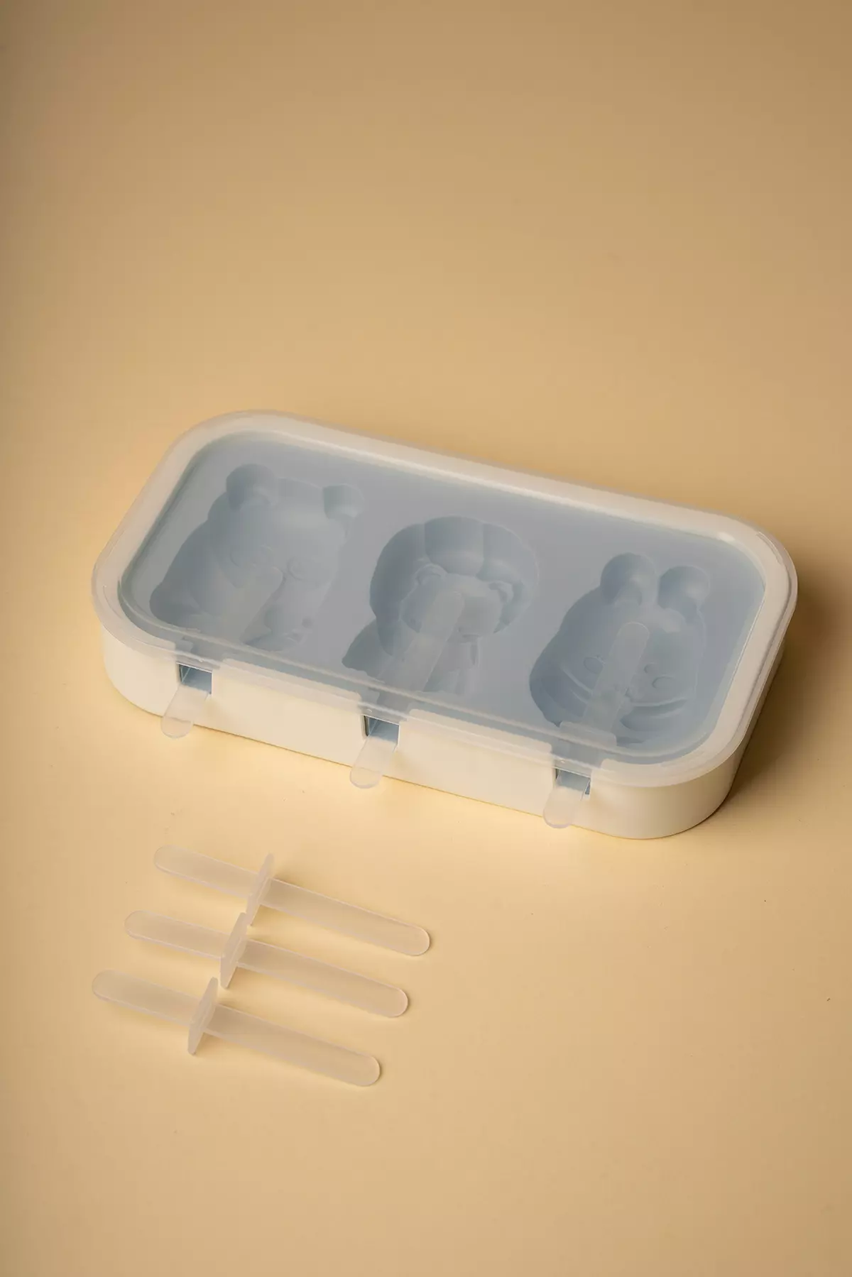 قالب بستنی سیلیکونی 3 عددی  طرح دار