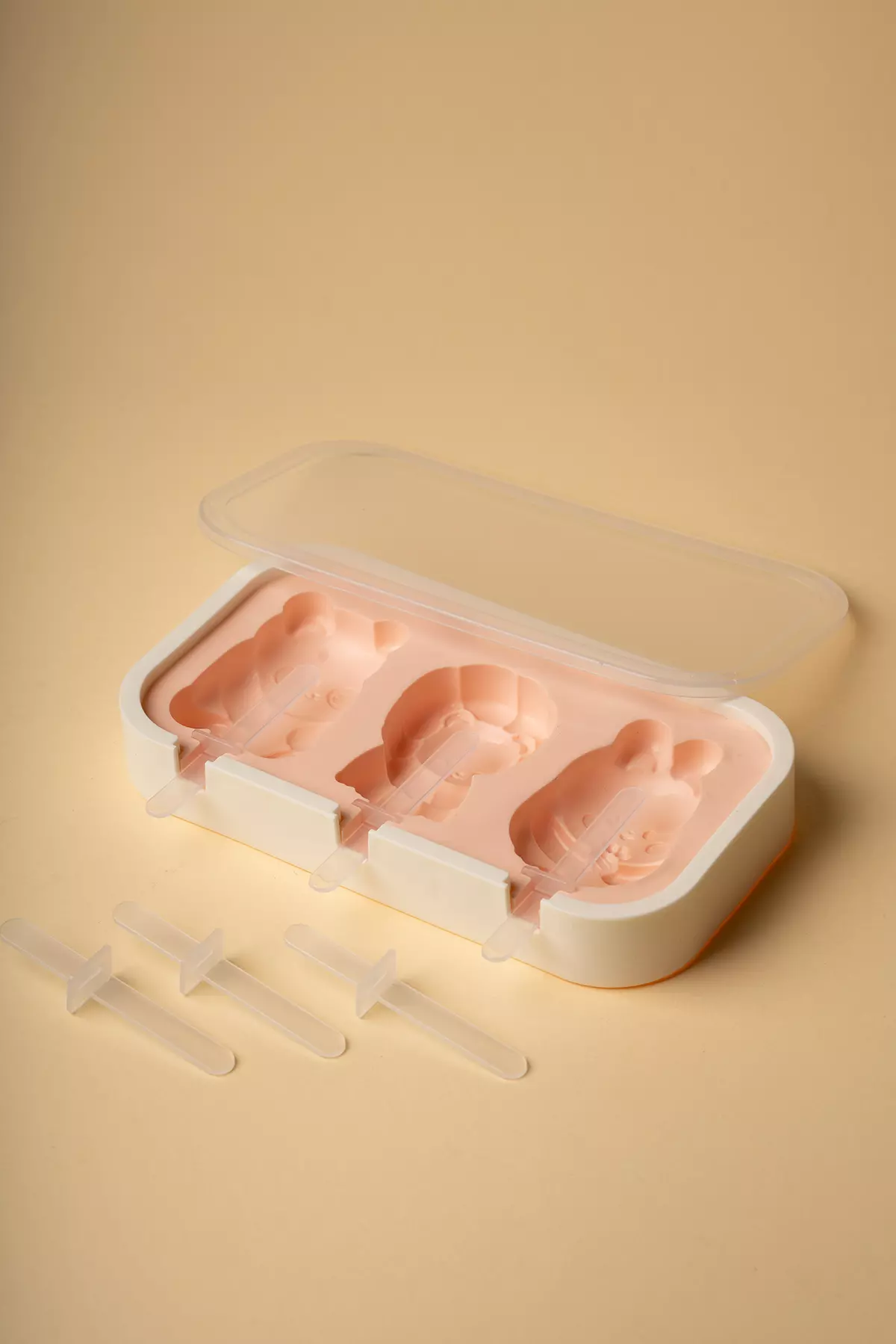 قالب بستنی سیلیکونی 3 عددی  طرح دار