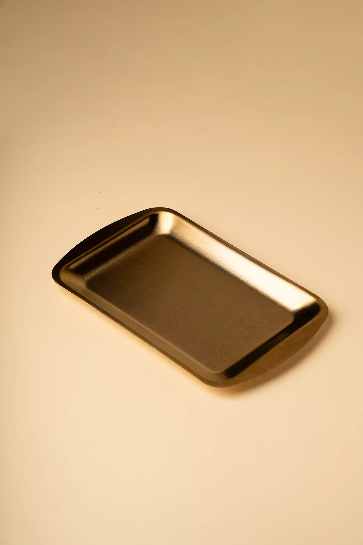 سینی طلایی لبه هلالی