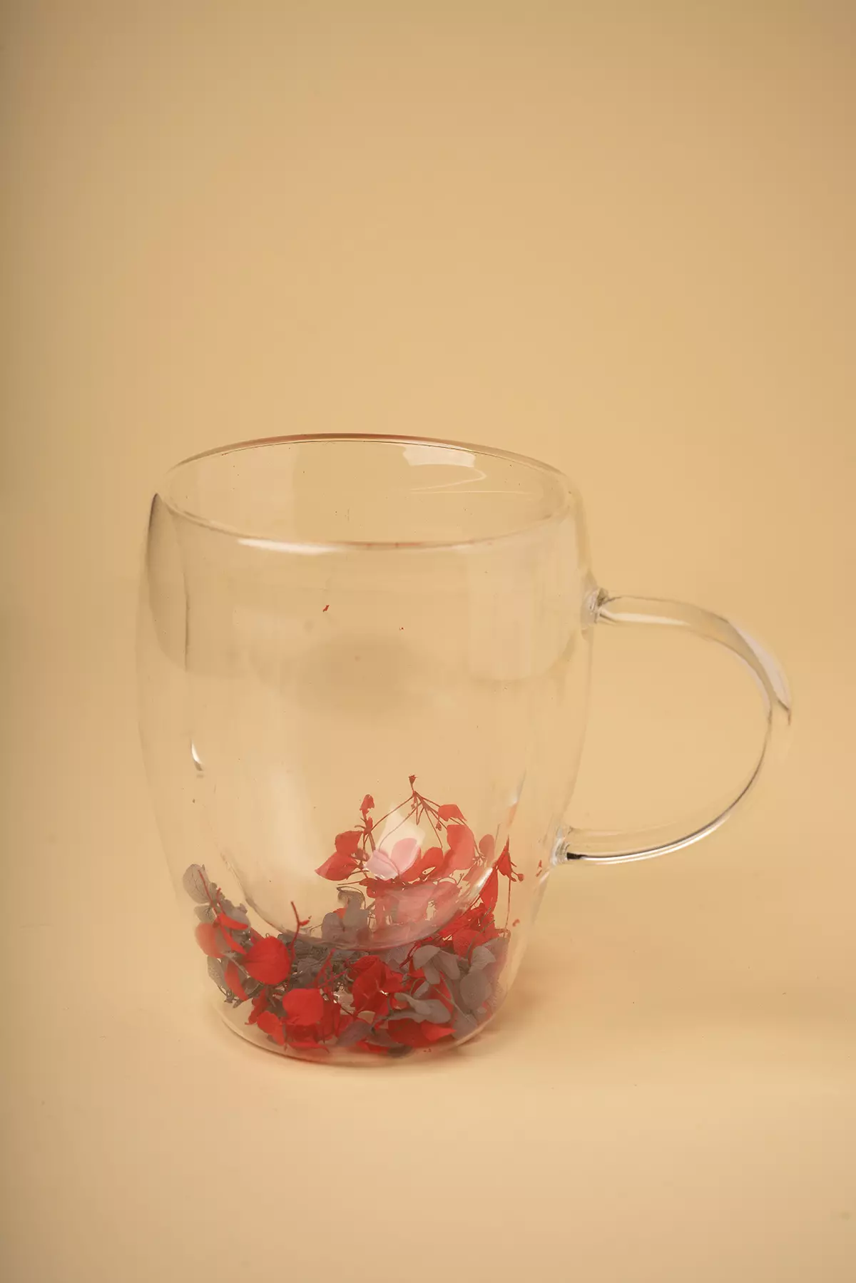 لیوان دوجداره گل