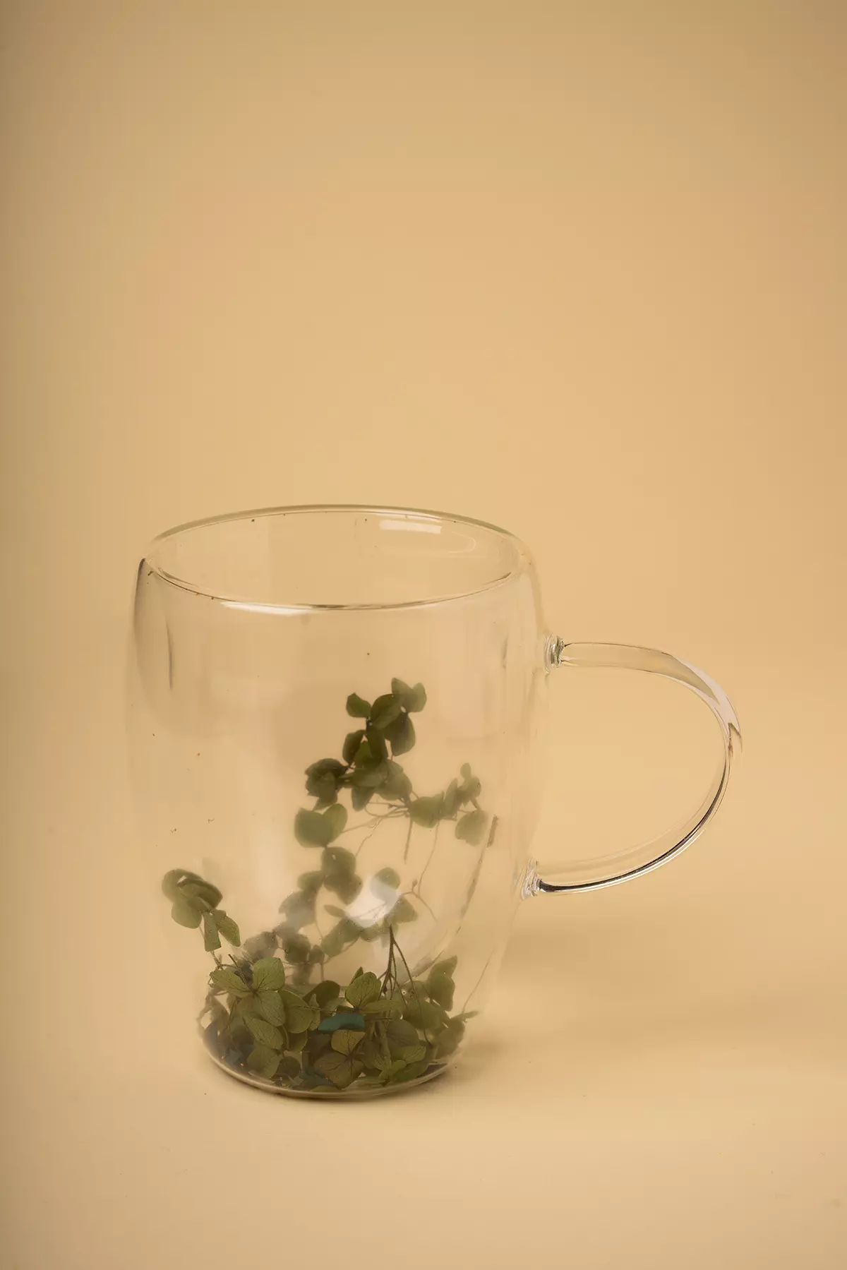 لیوان دوجداره گل