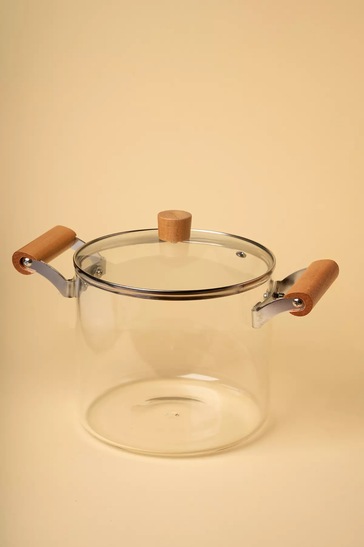 قابلمه پیرکس دسته بامبو