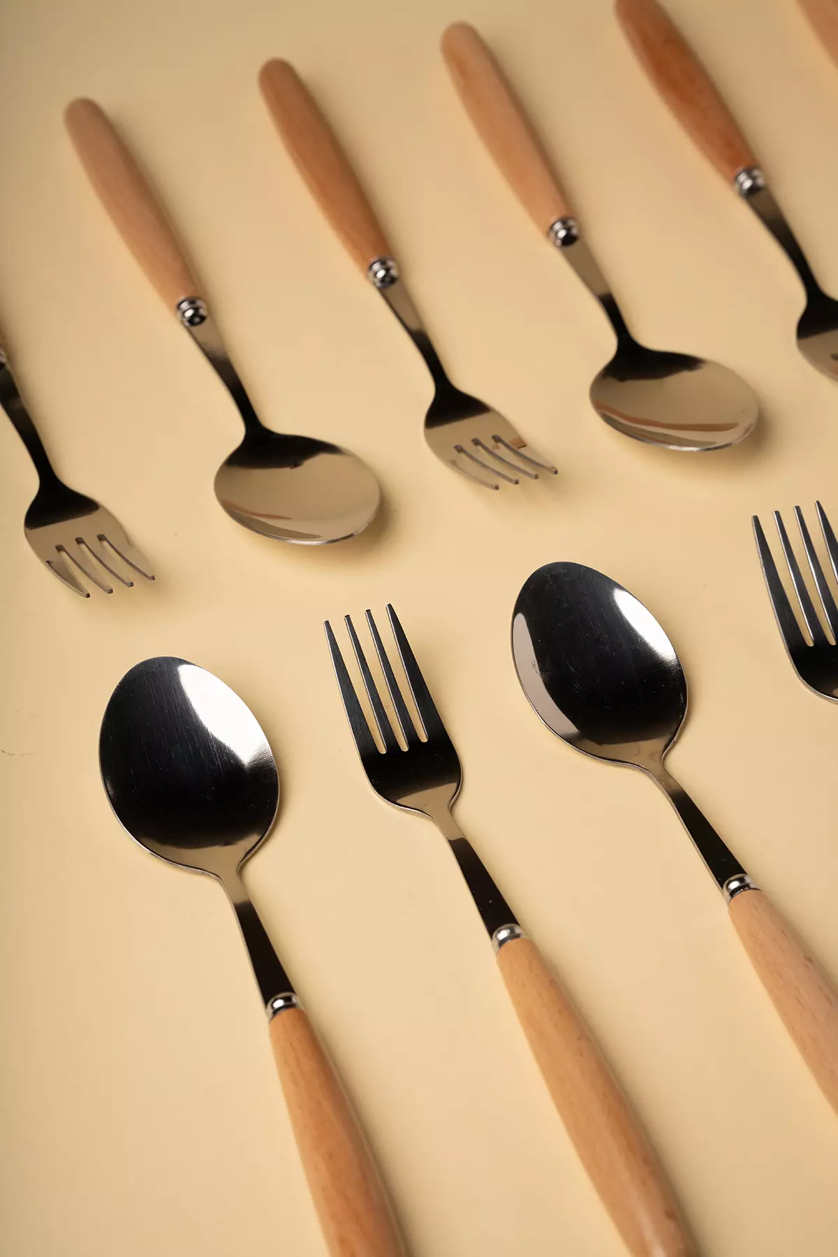 ست پذیرایی دسته چوبی