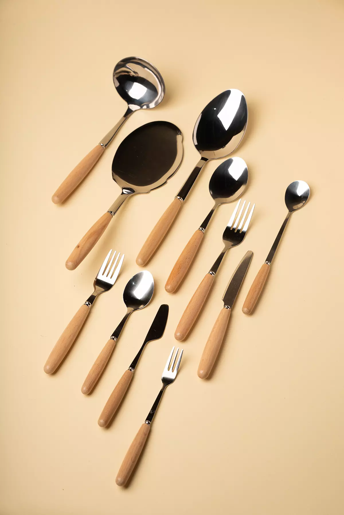 ست پذیرایی دسته چوبی