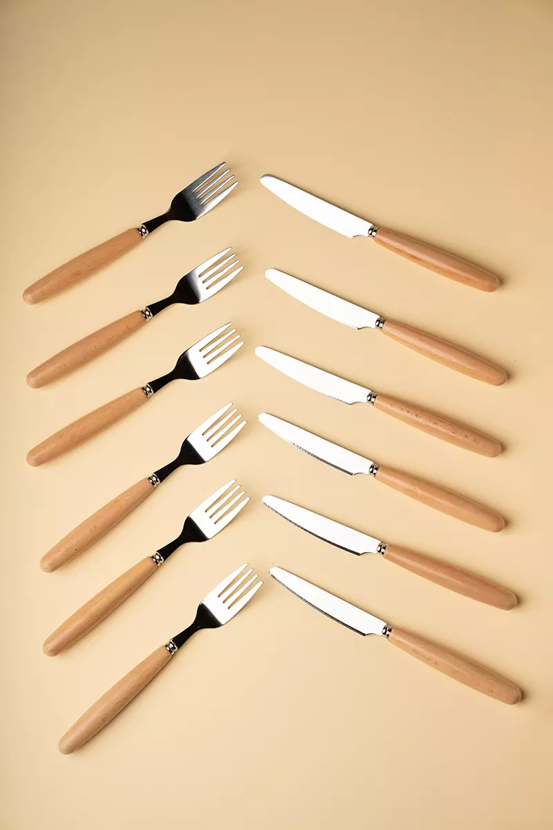 ست پذیرایی دسته چوبی