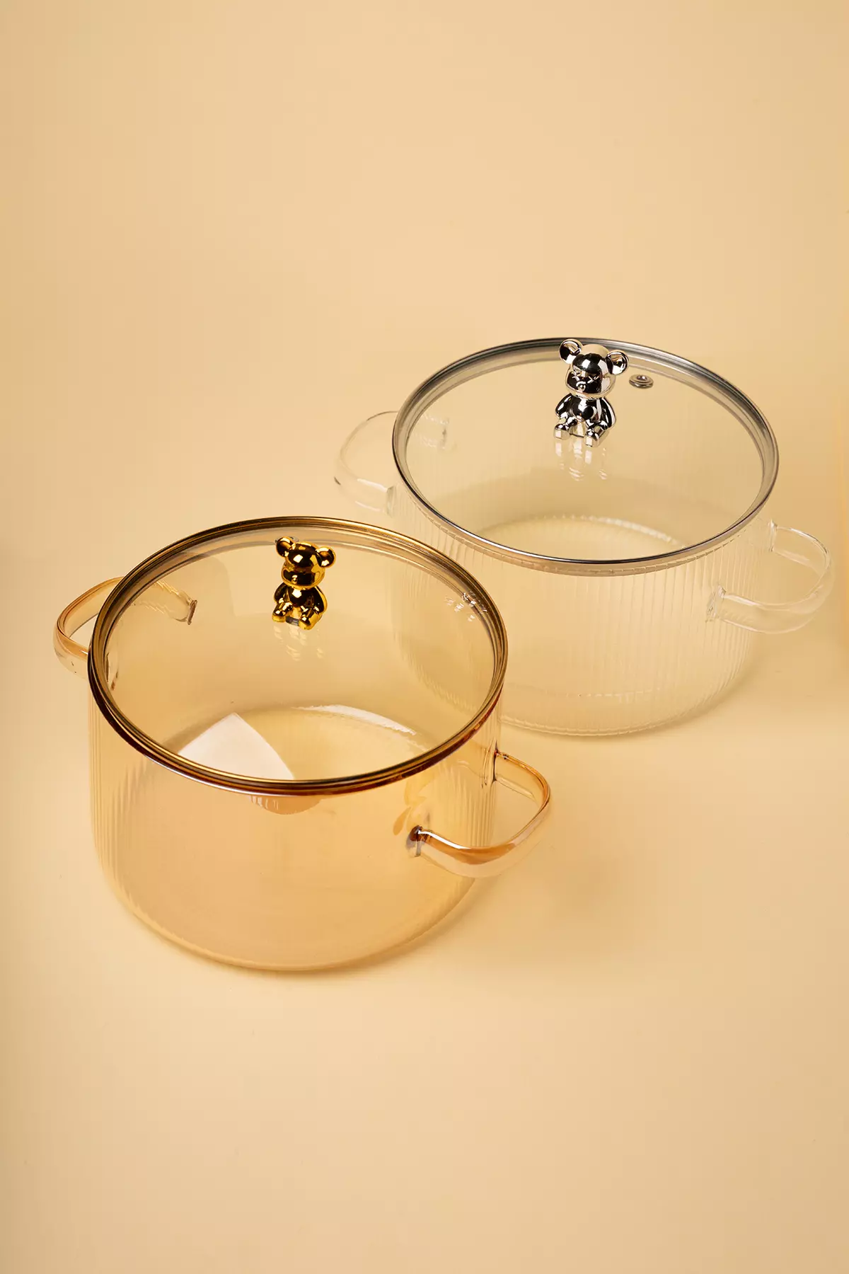 قابلمه پیرکس شیاردار خرسی