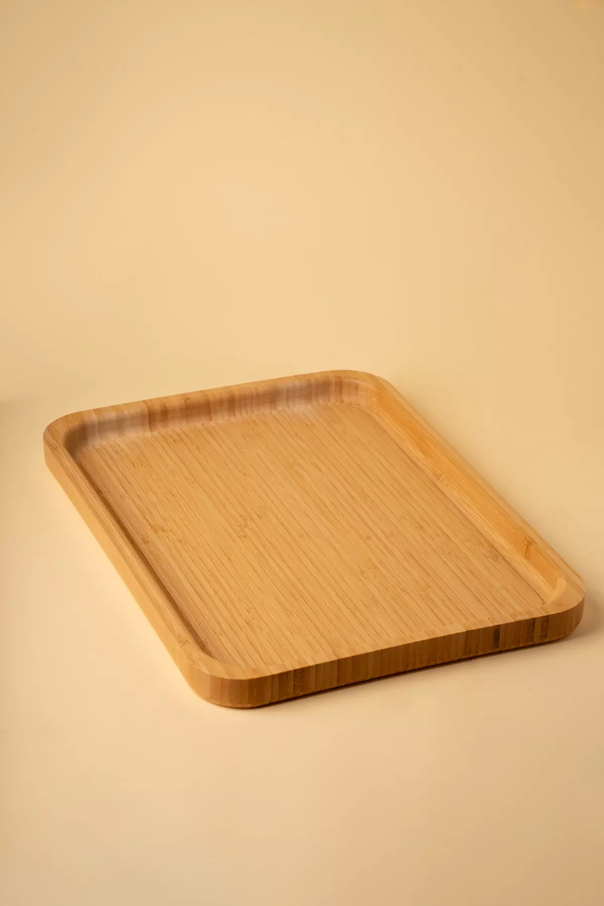 سینی لبه دار مستطیل بامبو