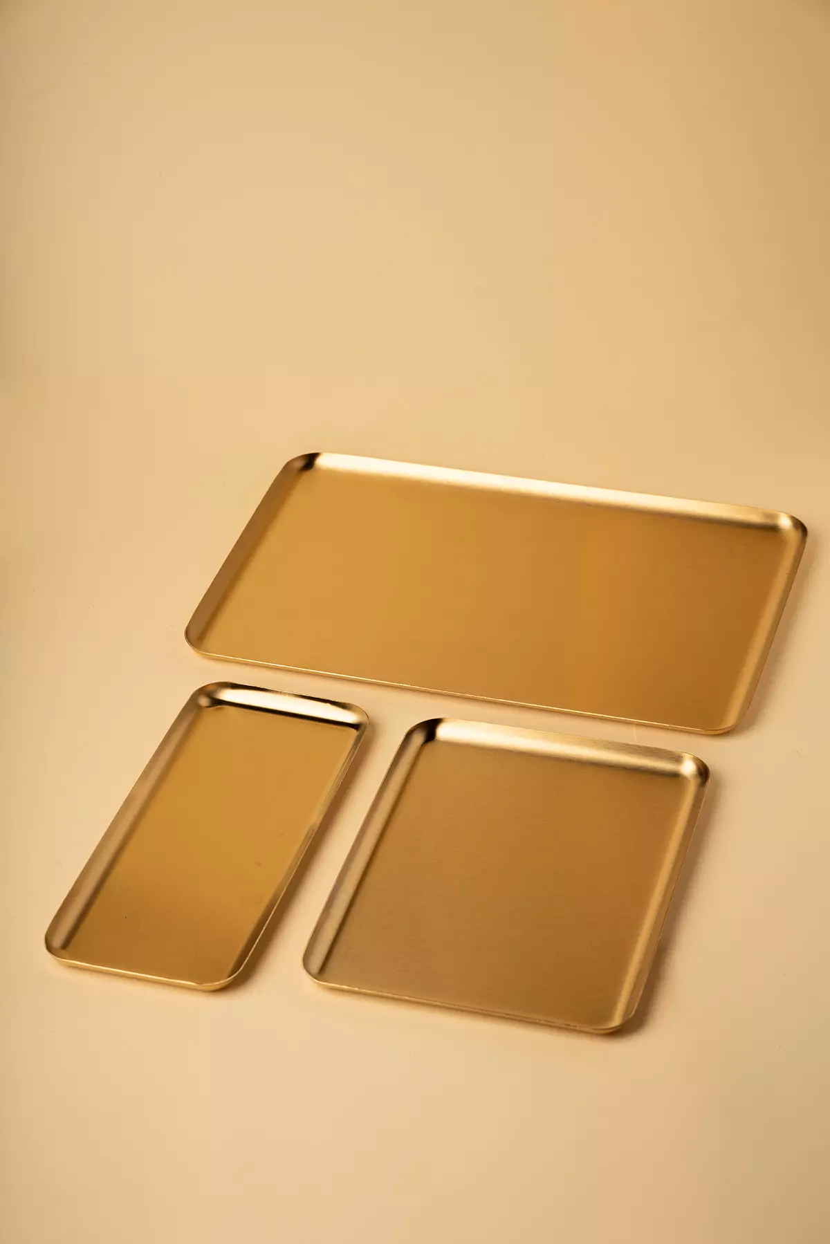 سینی مستطیل طلایی