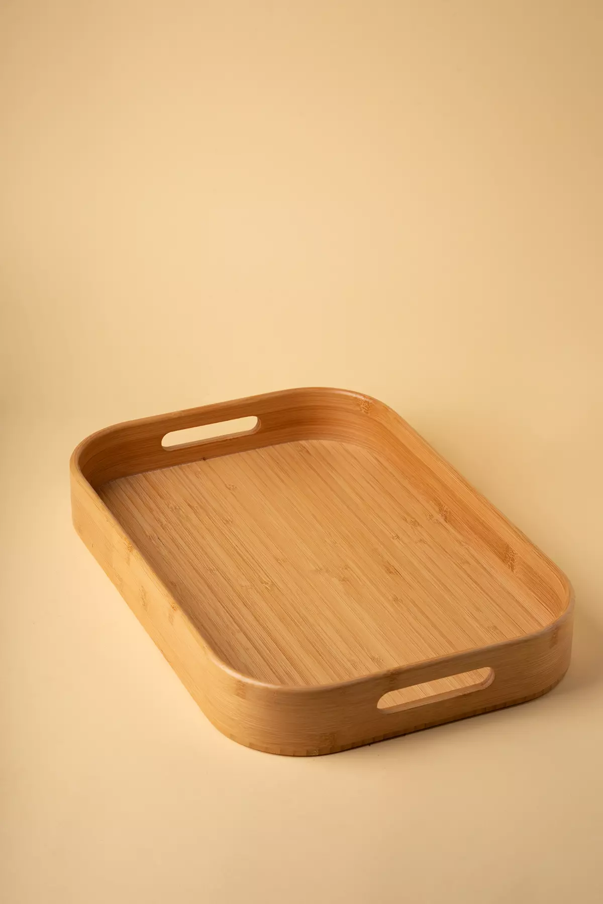 سینی مستطیل هلالی بامبو