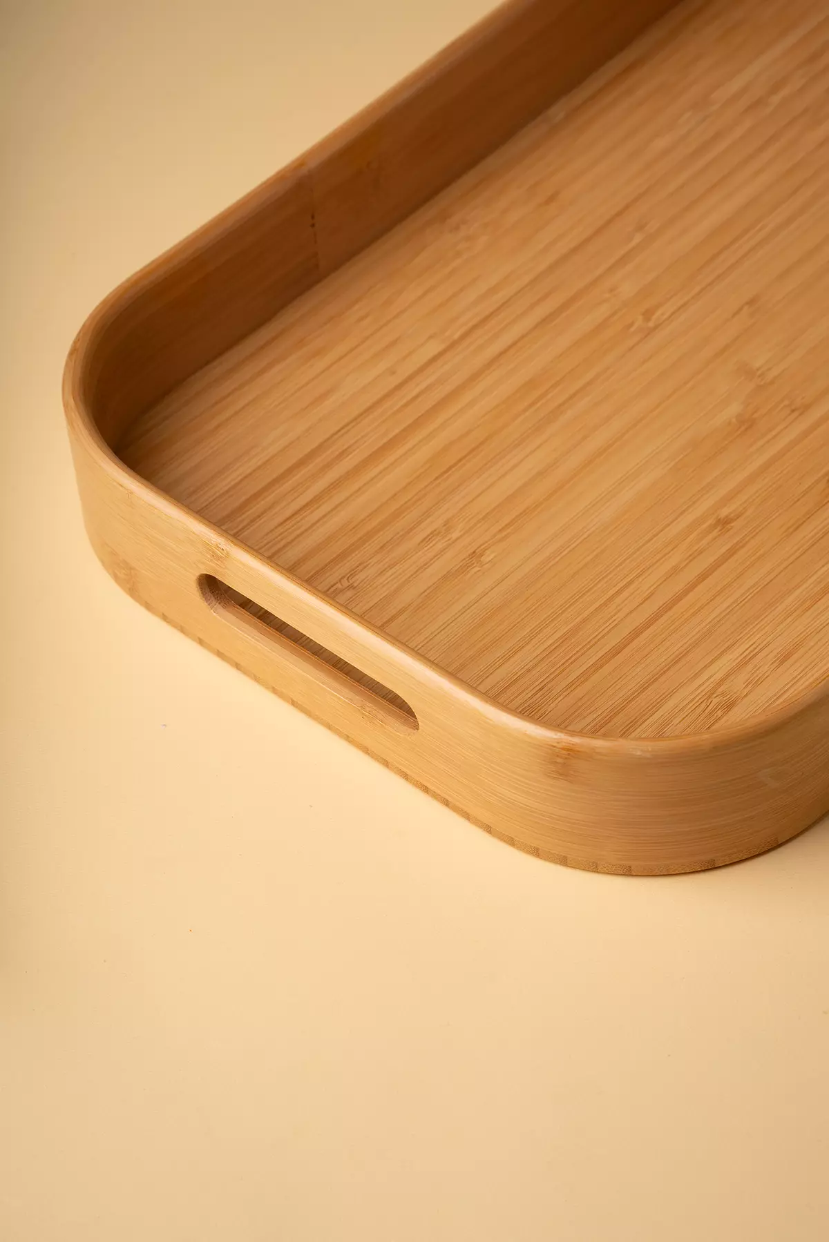 سینی مستطیل هلالی بامبو