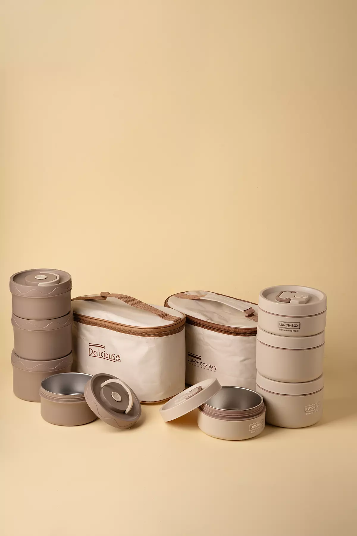 لانچ باکس4تایی گرد