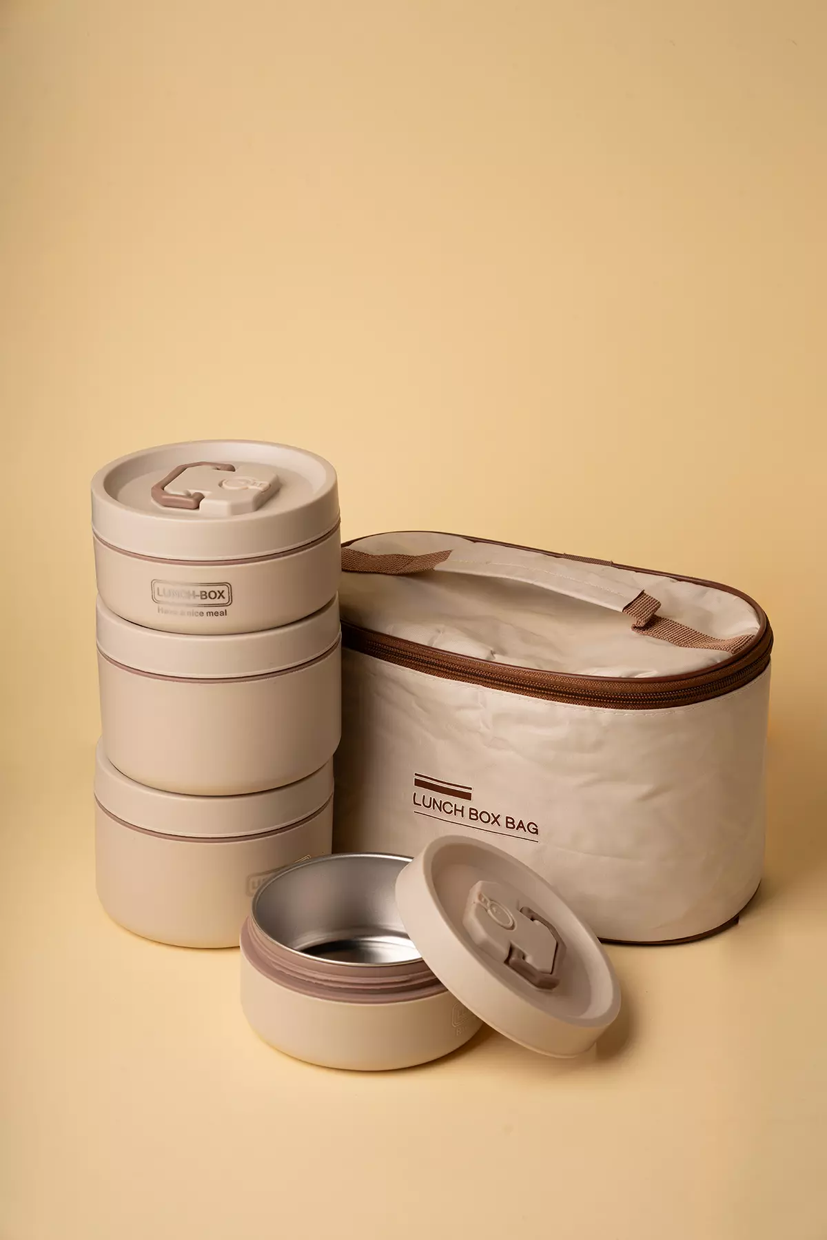 لانچ باکس4تایی گرد