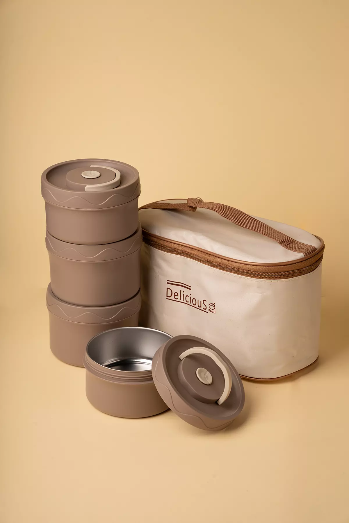 لانچ باکس4تایی گرد