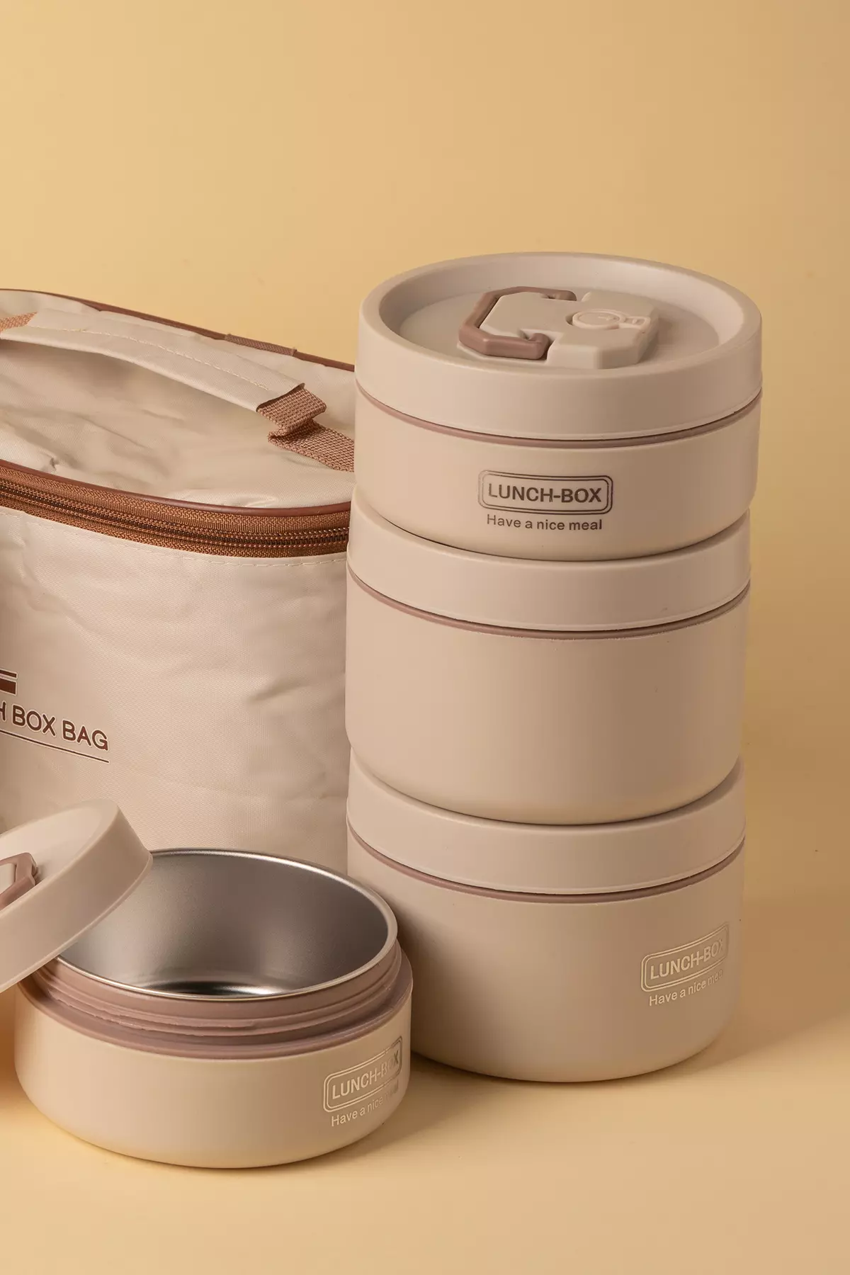 لانچ باکس4تایی گرد